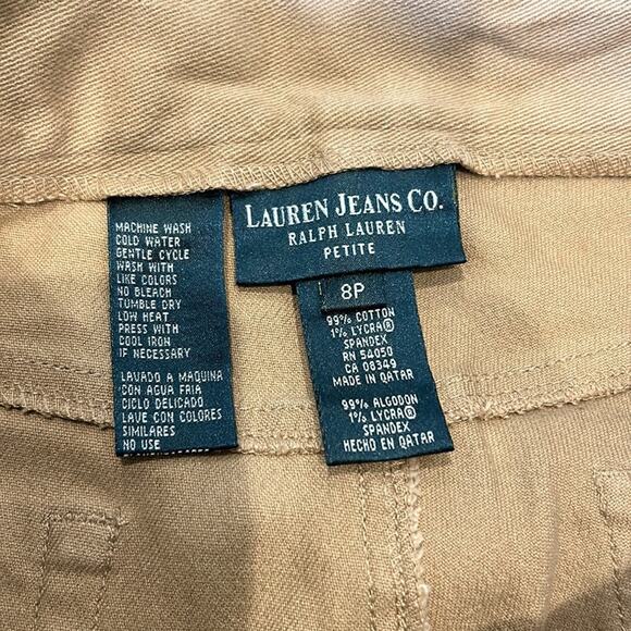 NWOT Lauren Jeans Co High- Rise Straight Leg Ankle Jeans Size 8P - Picture 7 of 7